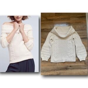 Sleeping on Snow Anthropologie Neves off the shoulder sweater